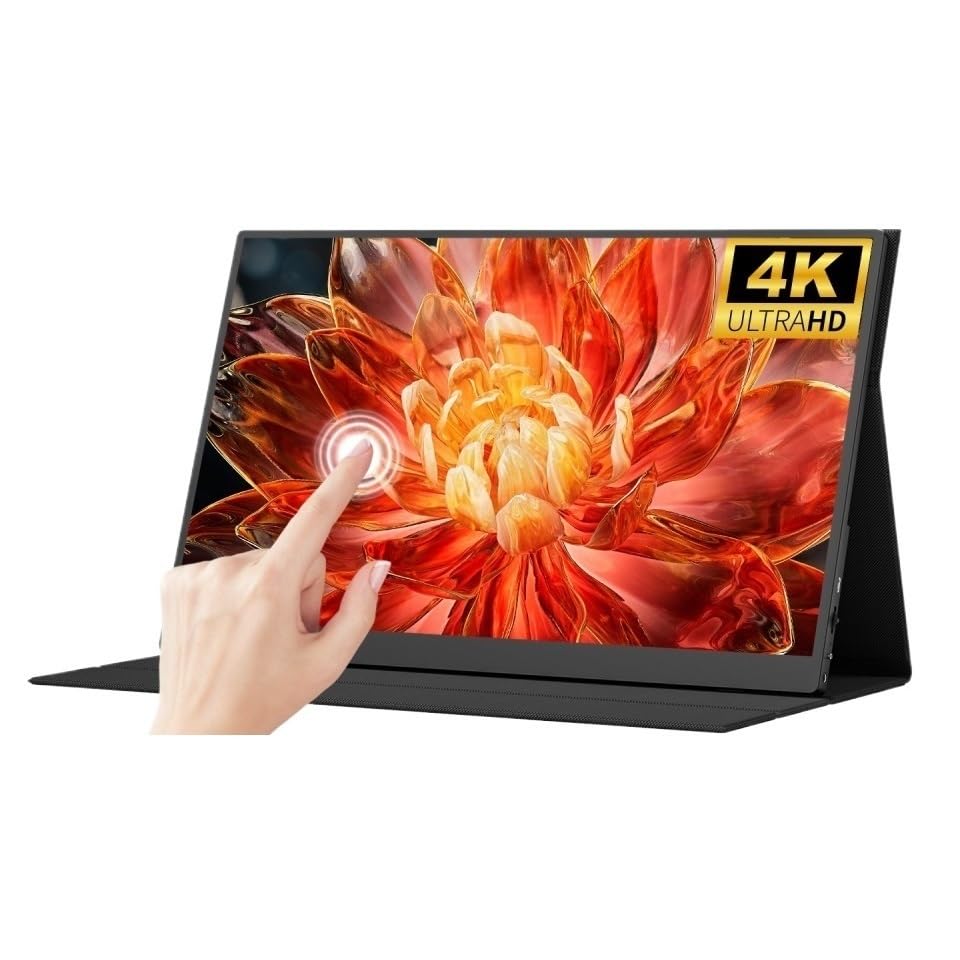 Image of Travel Screen 4K HD 17.3-inch IPS 500nit Brightness External Screen for Mobile Phones, Laptops, Game Consoles Gaming