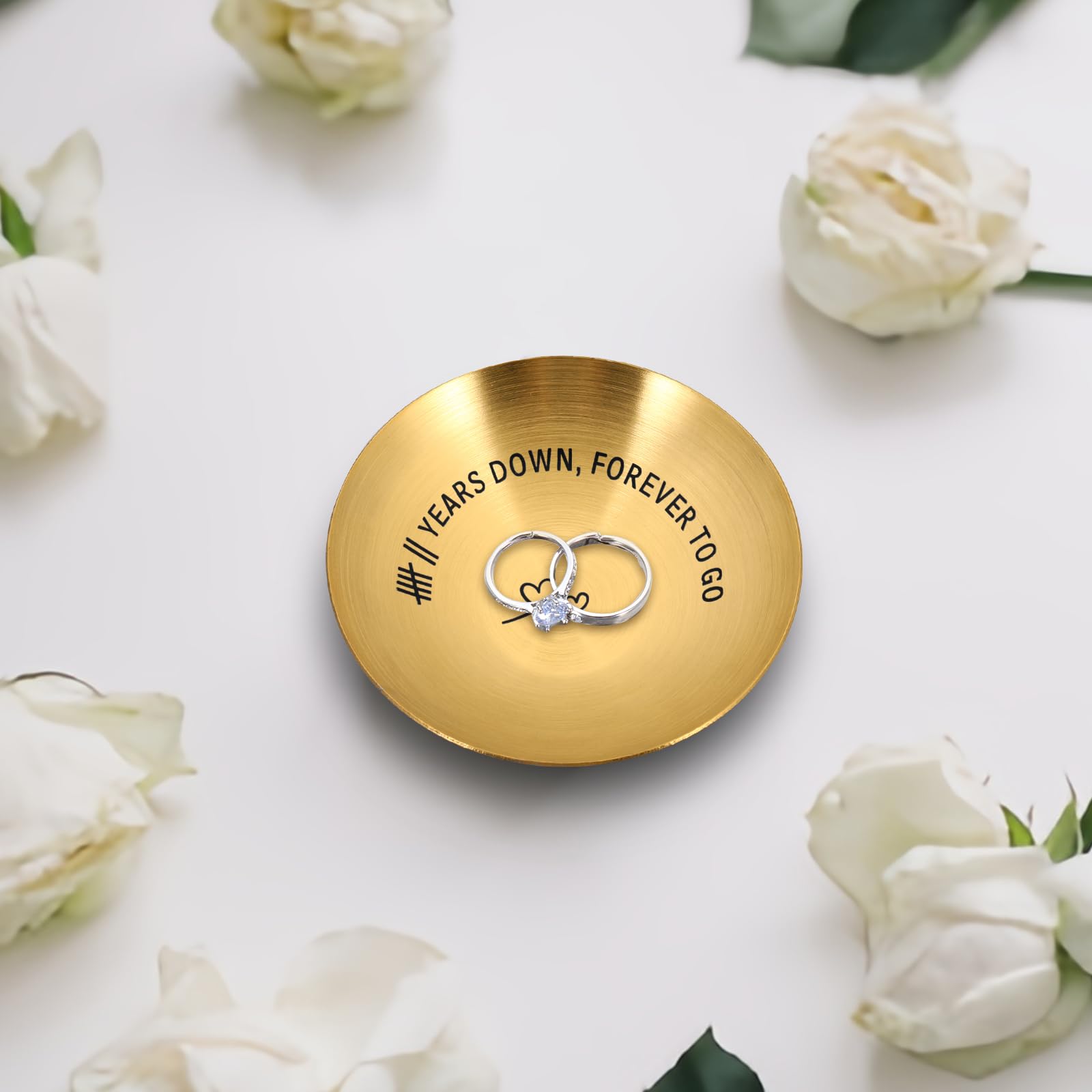 Schlüsselanhänger 7. Hochzeitstag Kupfer - Romantisches Geschenk Für Paare