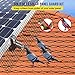 VEVOR Solar Panel Bird Guard 8inch x 98ft PVC Coated Wire Mesh Roll Kit with 100pcs Fasteners, Critter Fence, Pigeon Proofing, Black