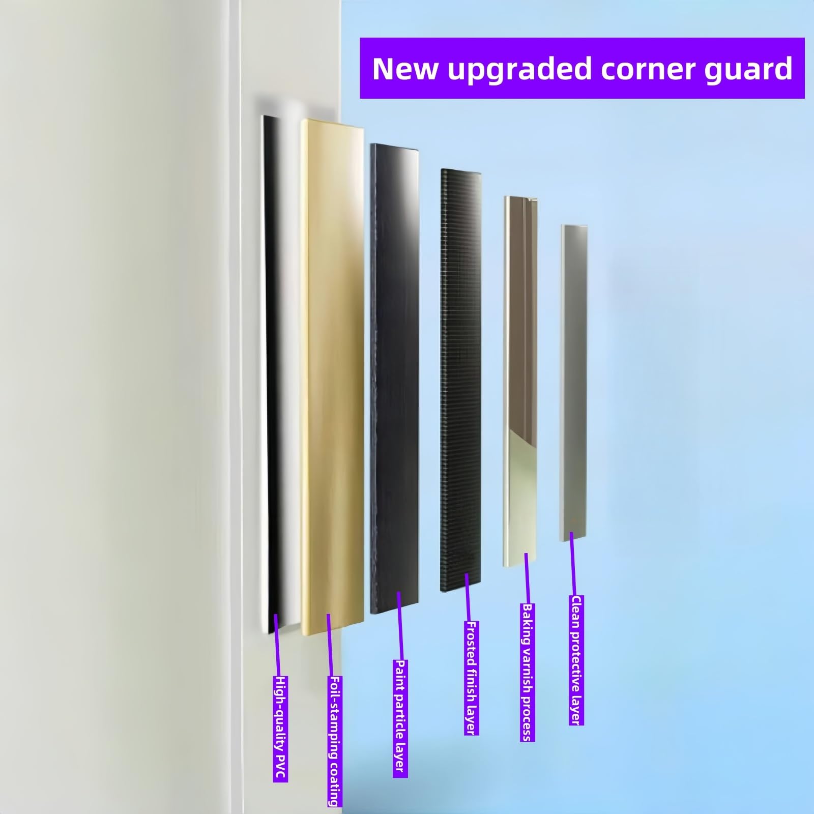 PVC Winkelprofil | Selbstklebend 100cm | 3 Kantenschutz | Selbstklebend - Einfache Installation Um Wände in geschäftigen Häusern und Büros zu schützen (Schwarz, 40 mm)