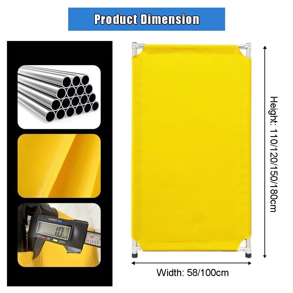 1 Pantalla De Protección Para Soldadura, Cortina Ignífuga Con Estructura De Acero Inoxidable, Diseño Profesional Y Móvil, Para Protección De Talleres(58x120cm)