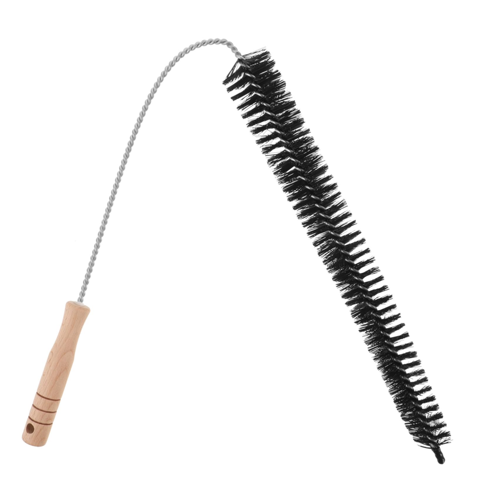 Holibanna Cleaning Brush Washer Tubing Brush Dryer Cleaning Coil Brush Black Wooden Handle