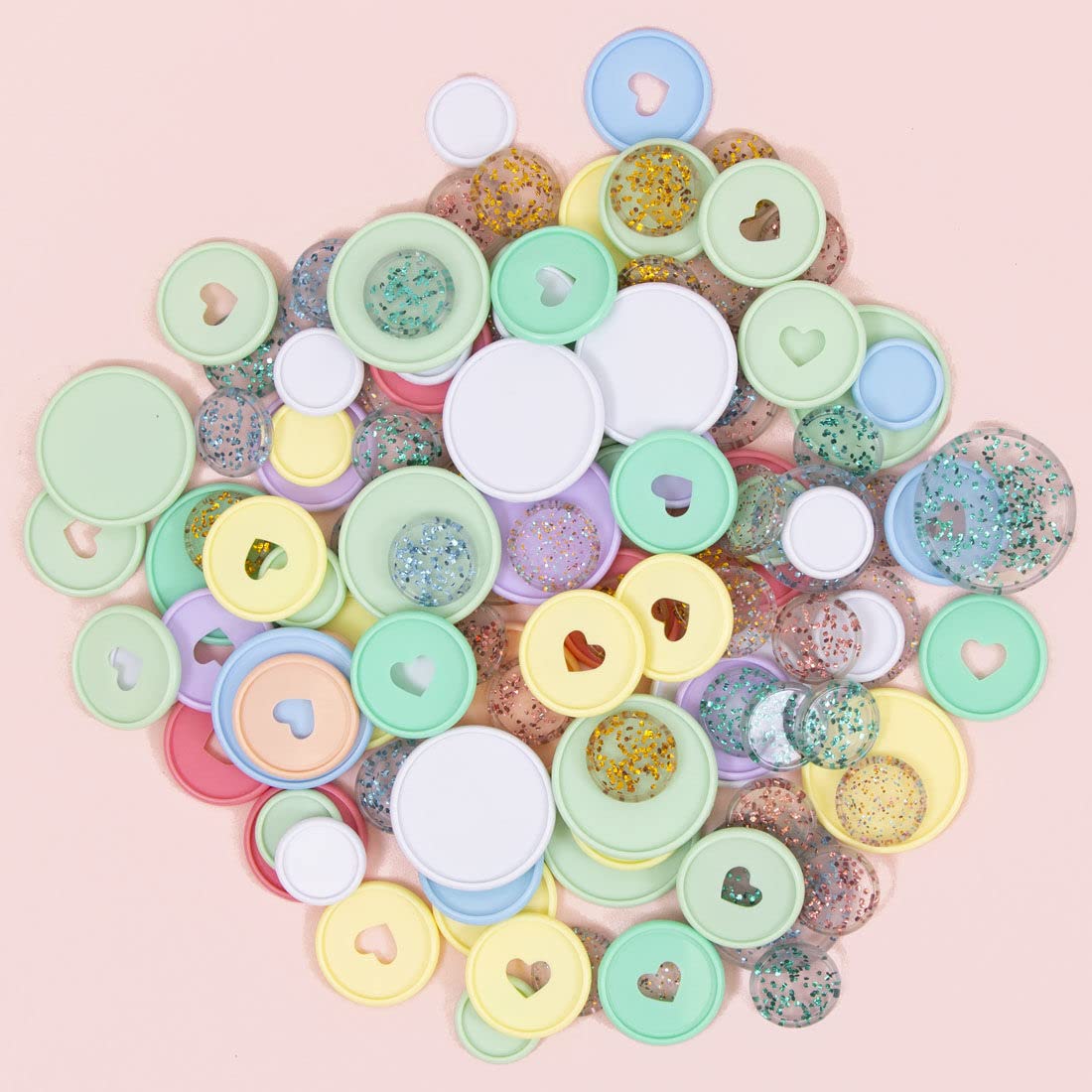 Anelli Metallici Per Rilegatura 60mm - Set 6 Pezzi Turchese Per Album E Scrapbooking