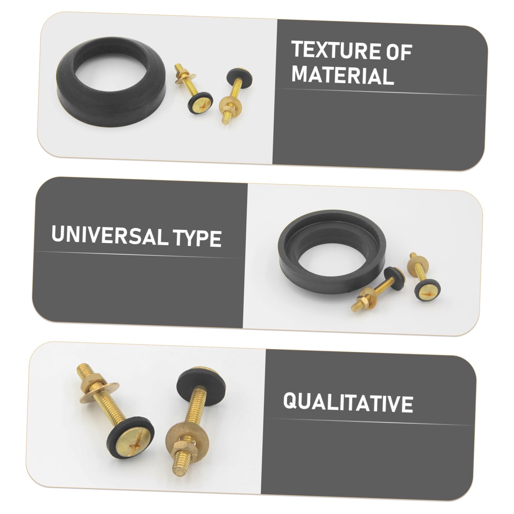 Tofficu 3 Sätze Premium Ersatzteile für Toilettenspülkasten Dichtungen und Waschmaschinen Installieren für Toiletten Langlebige Materialien und Praktische Anwendung für Hygienische Frische