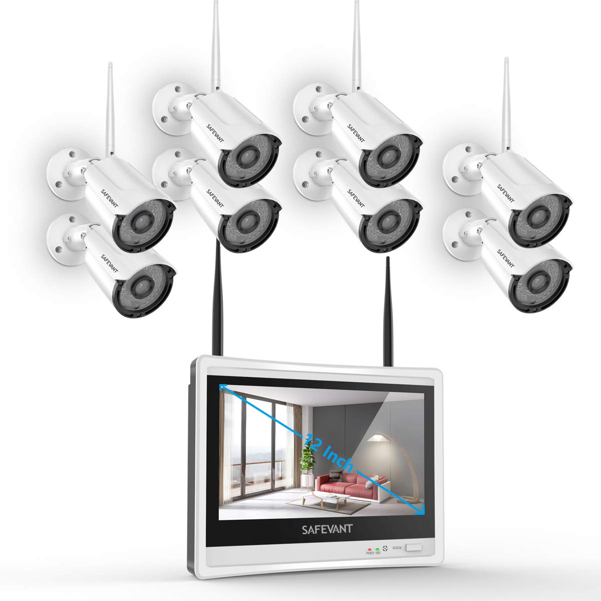 2tb Hard Drive Pre Installed 1080p Wireless Security Camera System