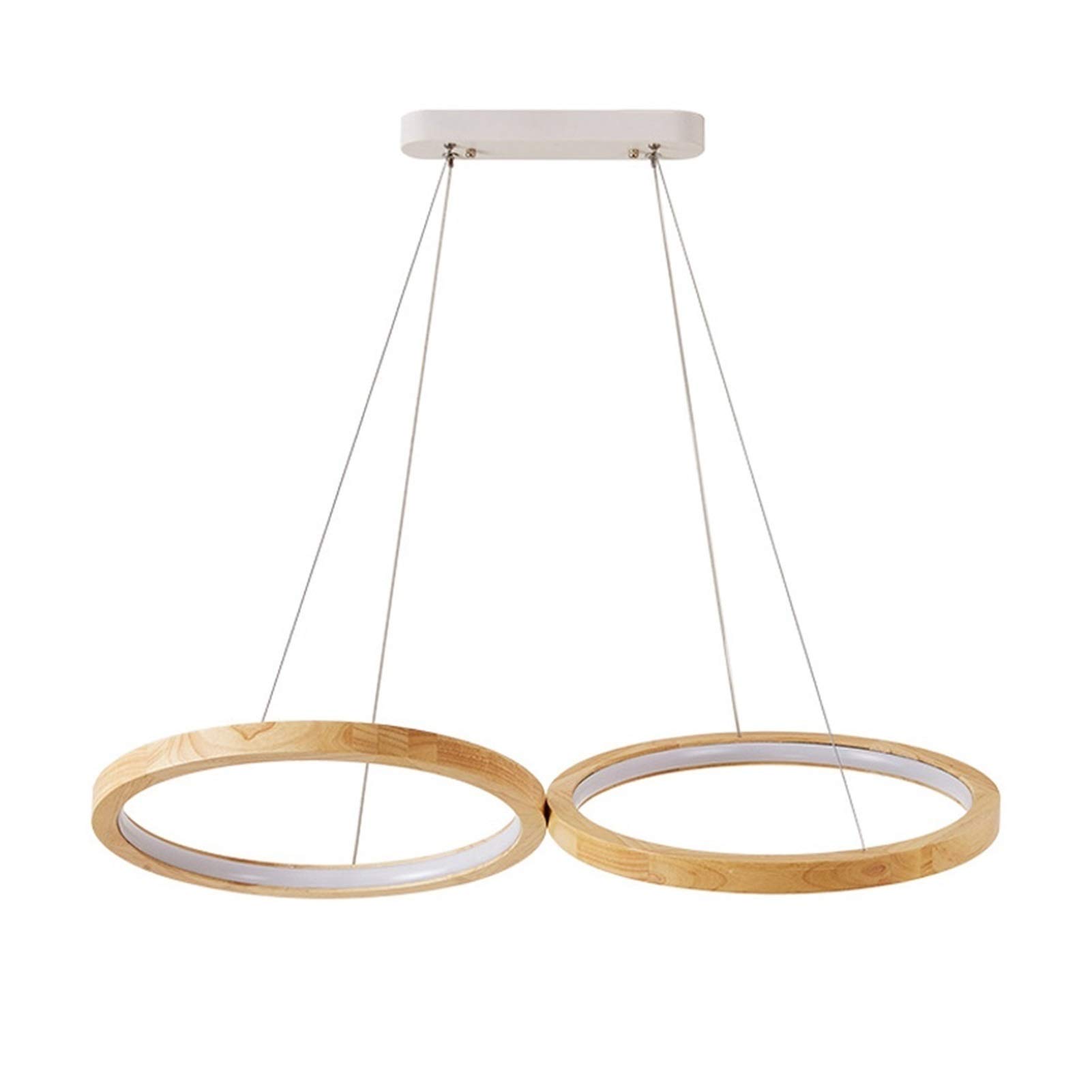 Lustres à LED suspension circulaire solide réglable pour salle à manger - 8