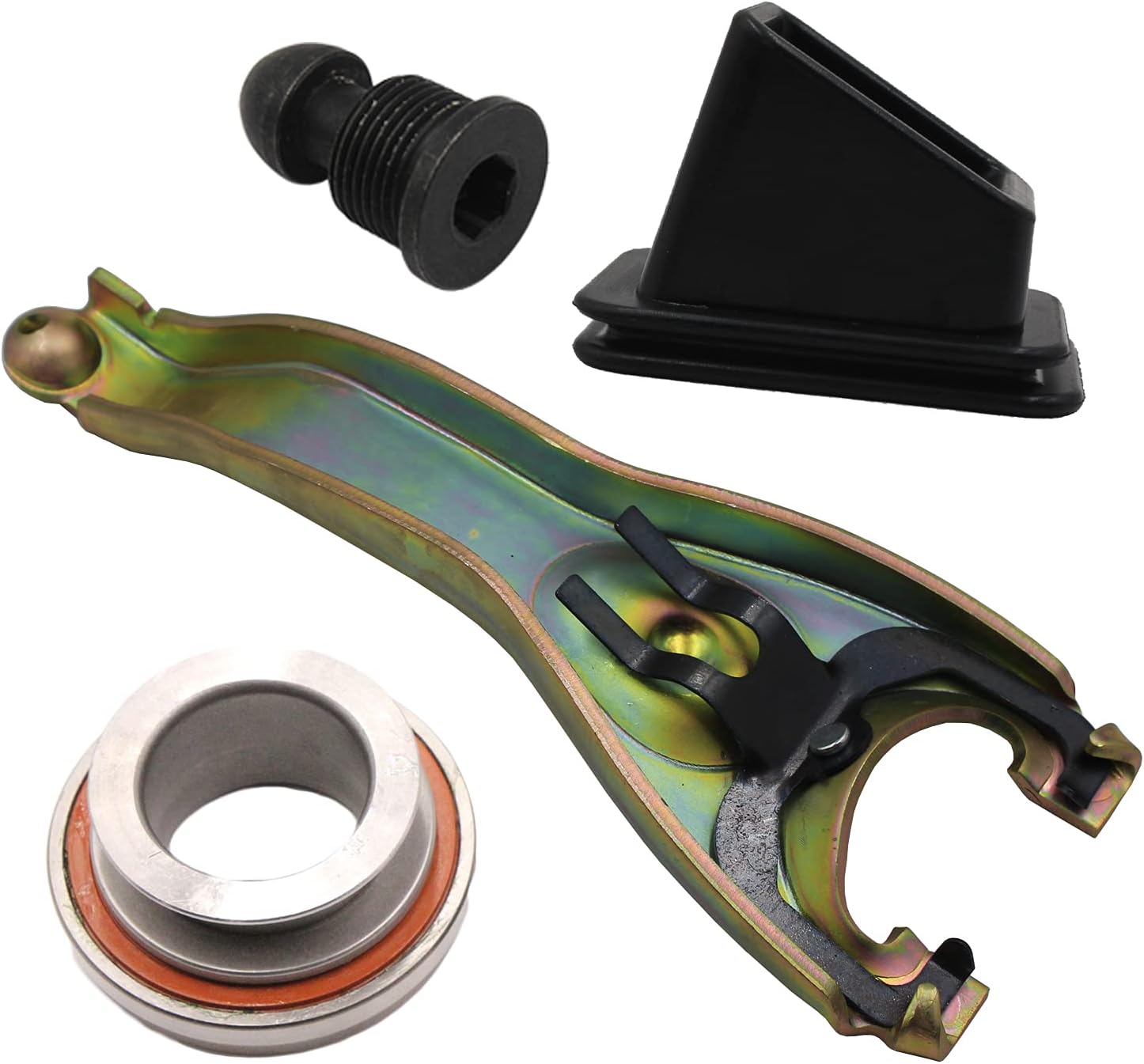 YHB GM Throwout Bearing,Clutch Fork & Boot,Pivot Ball for 621 SBC BBC GM 11" Manual Clutch Appllications Bellhousing Hardware [Clutch Release Bearing,Pivot Ball,Clutch Fork & Boot] 1959-1988 3899621