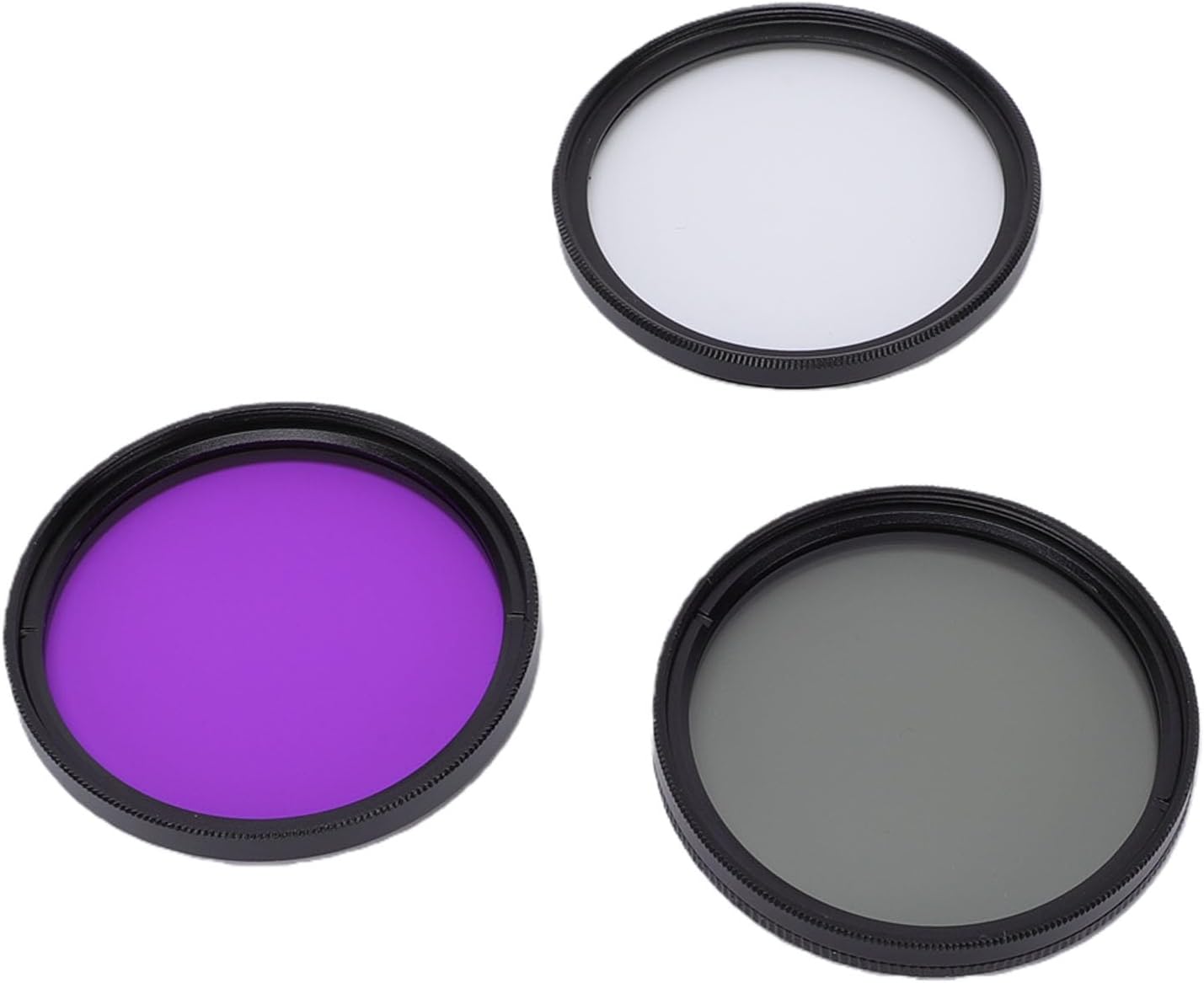 EBTOOLS Lens Filter Kit, 49mm Aluminum Alloy Frame 3 in 1 Ultra Violet CPL Camera Filters for Photography, with HD Optical Glass for Mirrorless Cameras