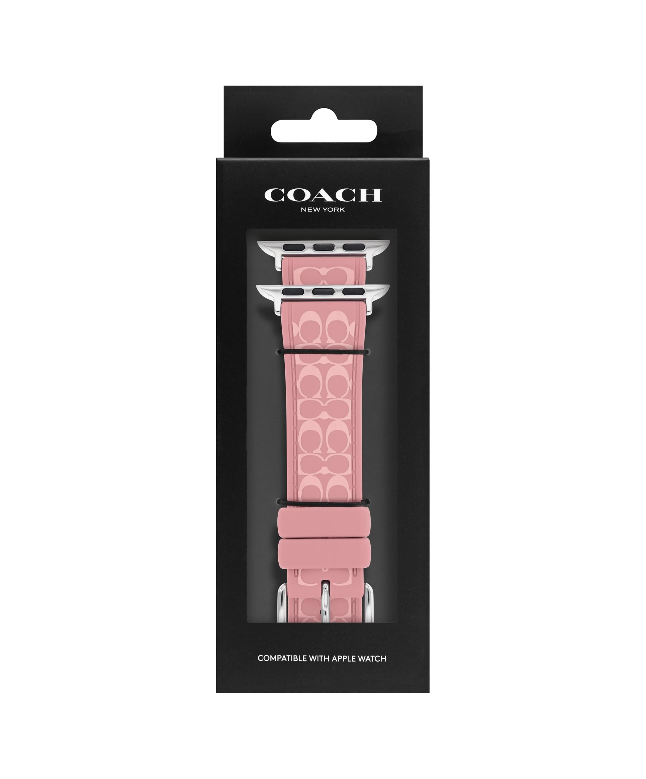 COACH Armband für Apple Watch, kompatibel mit Apple Watch, 38 mm, 40 mm, 41 mm, austauschbares Silikonband, schlanker Look, personalisieren Sie Ihren Stil