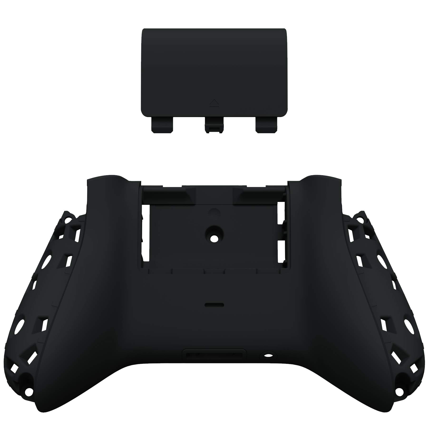 eXtremeRate Rückseite Gehäuse Case für Xbox Series X/S Controller Model 1914, DIY-Ersatz Backplate Shell & Batterieabdeckung Skin Cover Set für Xbox Core Gamepad-Schwarz - 5