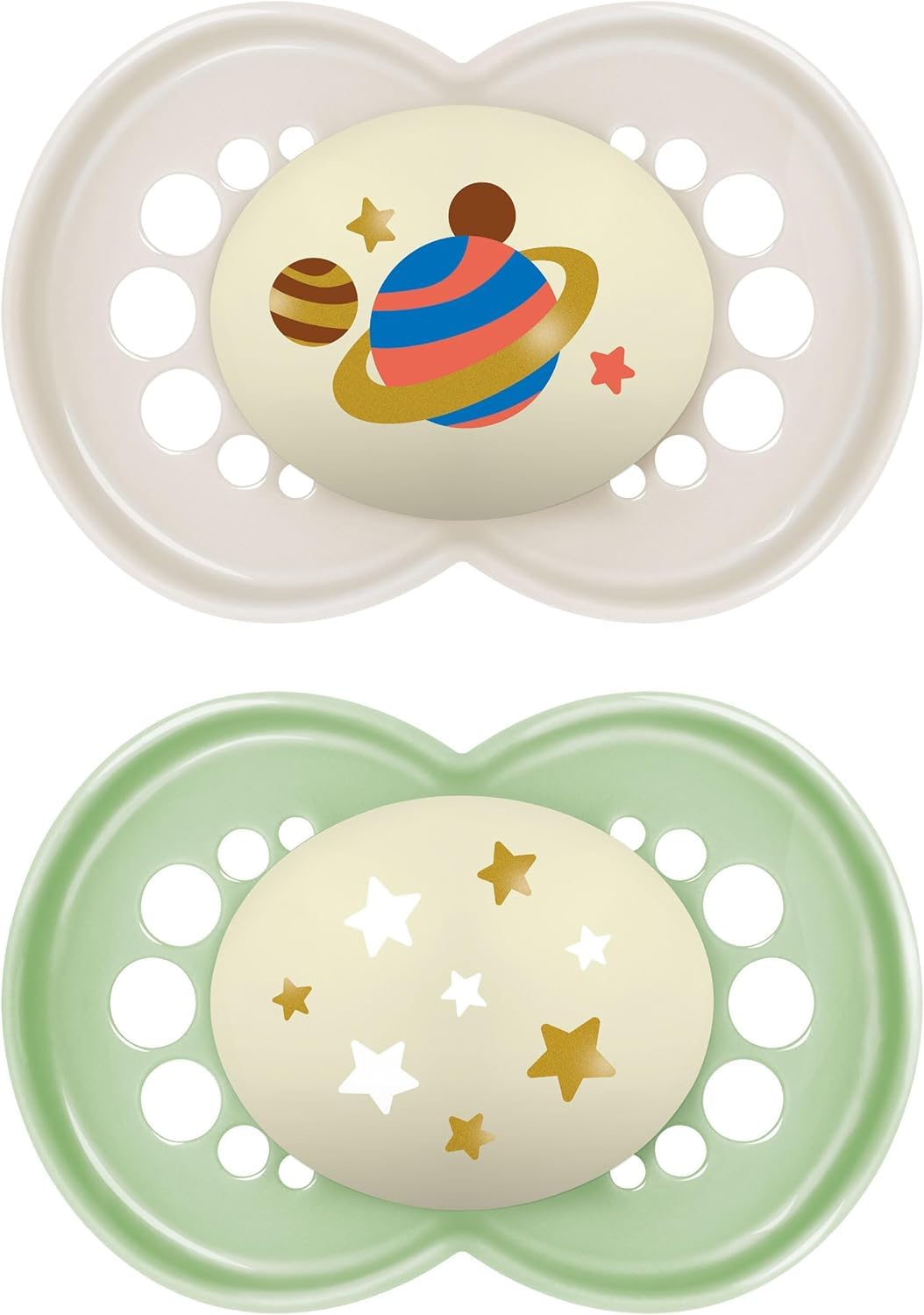 MAM Original Night Soothers, Night Stone, 2 Pack