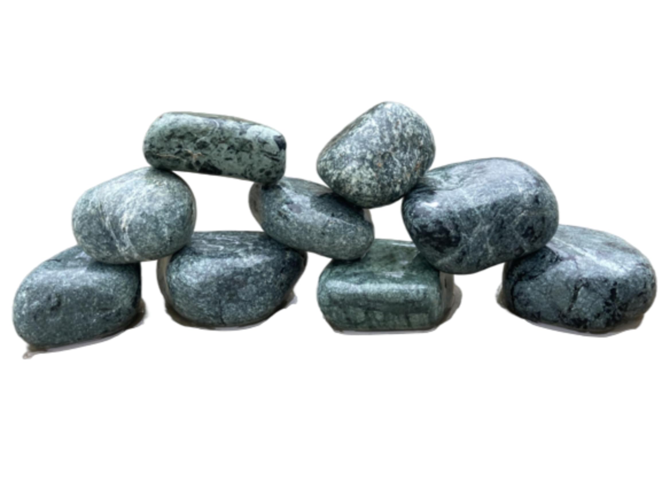 RUKDA Natural Stone Pebbles – Perfect for Aquariums, Garden Pots, Landscaping, Fish Bowls, Succulents, Terrariums, Vases, Home Decor & Creative Color Painting (4-7 cm) (Green Marble, 1 Kg)-image-42