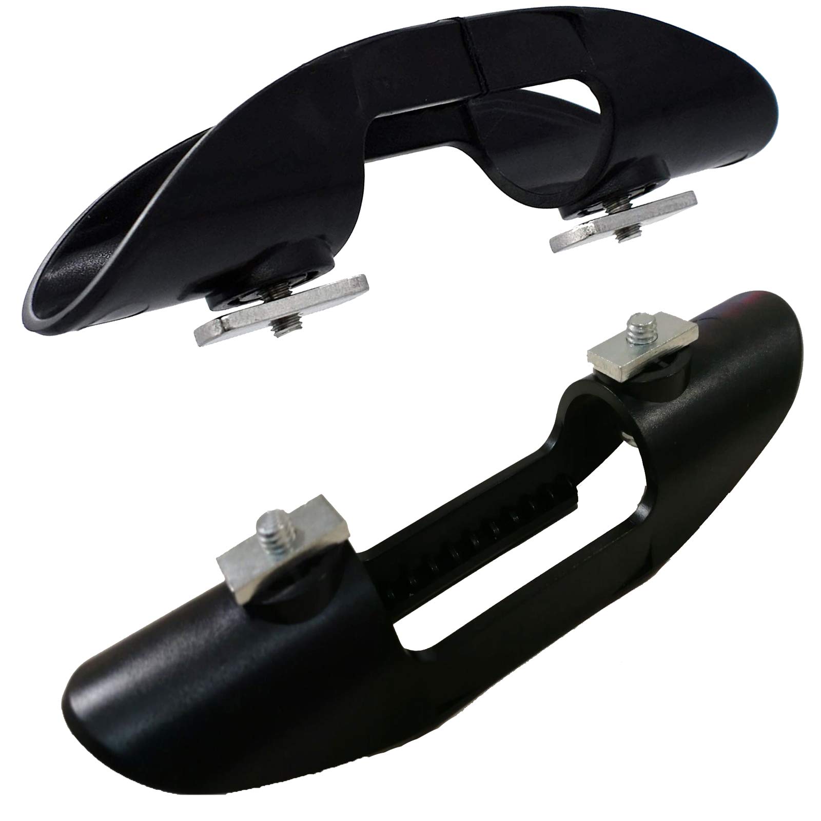 Pmsanzay Paddle Holder Kayak Paddle Clip Fishing Net Clip, Track Mount - 2 Pack - No Track, No Paddle