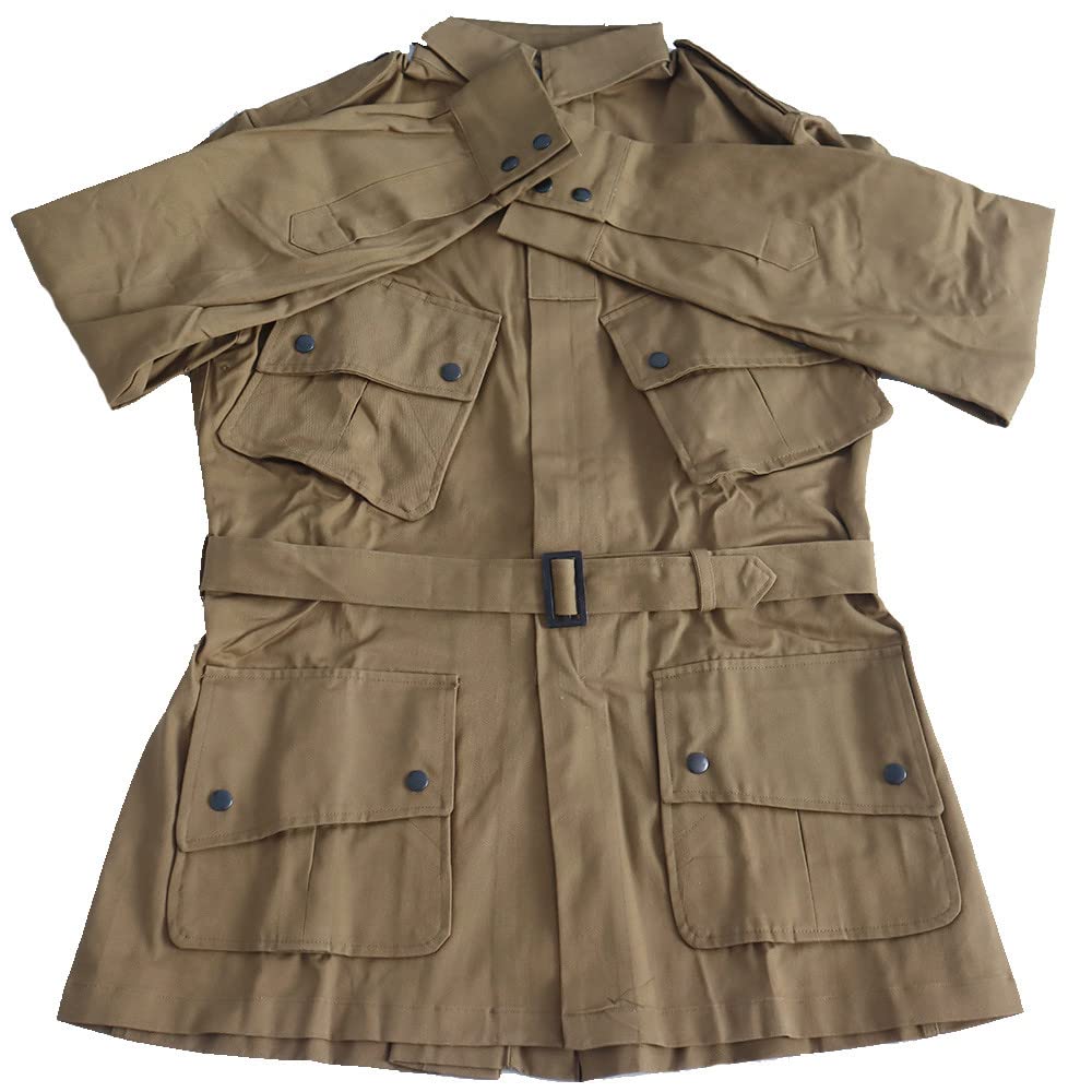 Men's Khaki American 101/82 Officer Parachute Suit M42 Airborne Jacket Replica Ww2 Us, 40