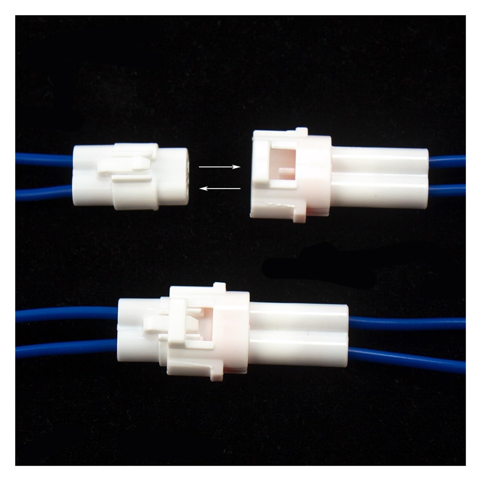 Conector de cableado automovilístico 30set 2Pin 3Pin 4Pin Motocicleta Motocicleta Conecte Alambre eléctrico a Prueba Agua(E 210pcs)
