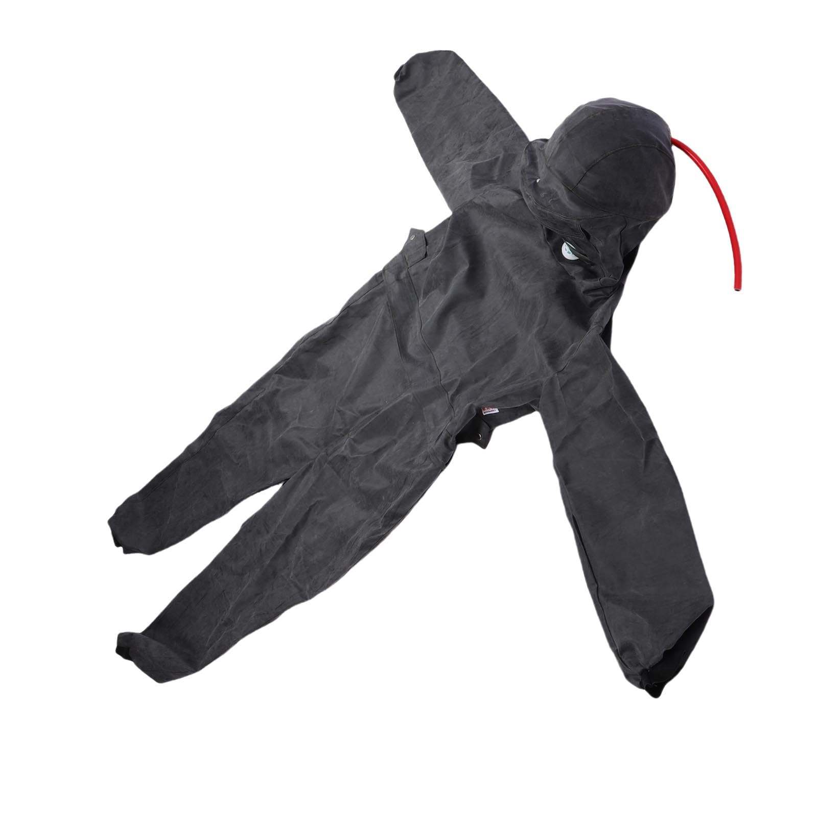 Combinaison de Sablage, Vêtements de Protection de Type Fendu pour Peinture par Pulvérisation et équipement Industriel en Caoutchouc avec Casque intégré et Conception de Flux d'air