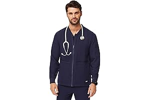 Zapote Figs Scrub Jacket: Professional Style with Comfort