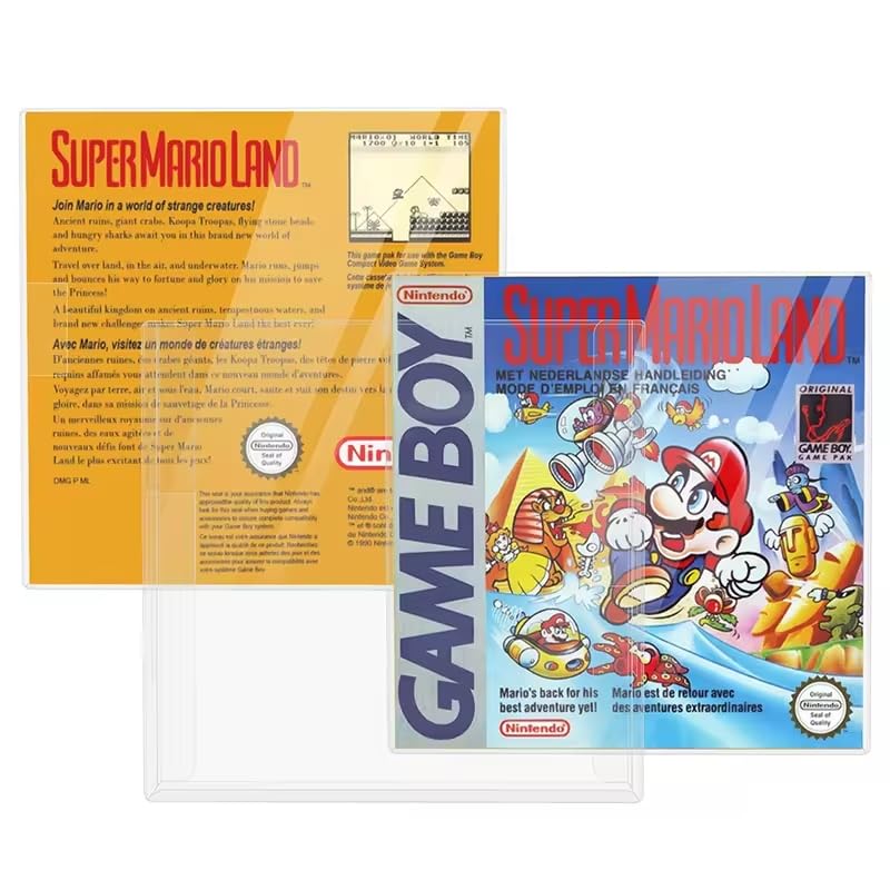 10 x Cajas Protectoras Fundas Transparentes de Plástico para Juegos de Game Boy, Game Boy Color y Game Boy Advance, Cajas Antipolvo