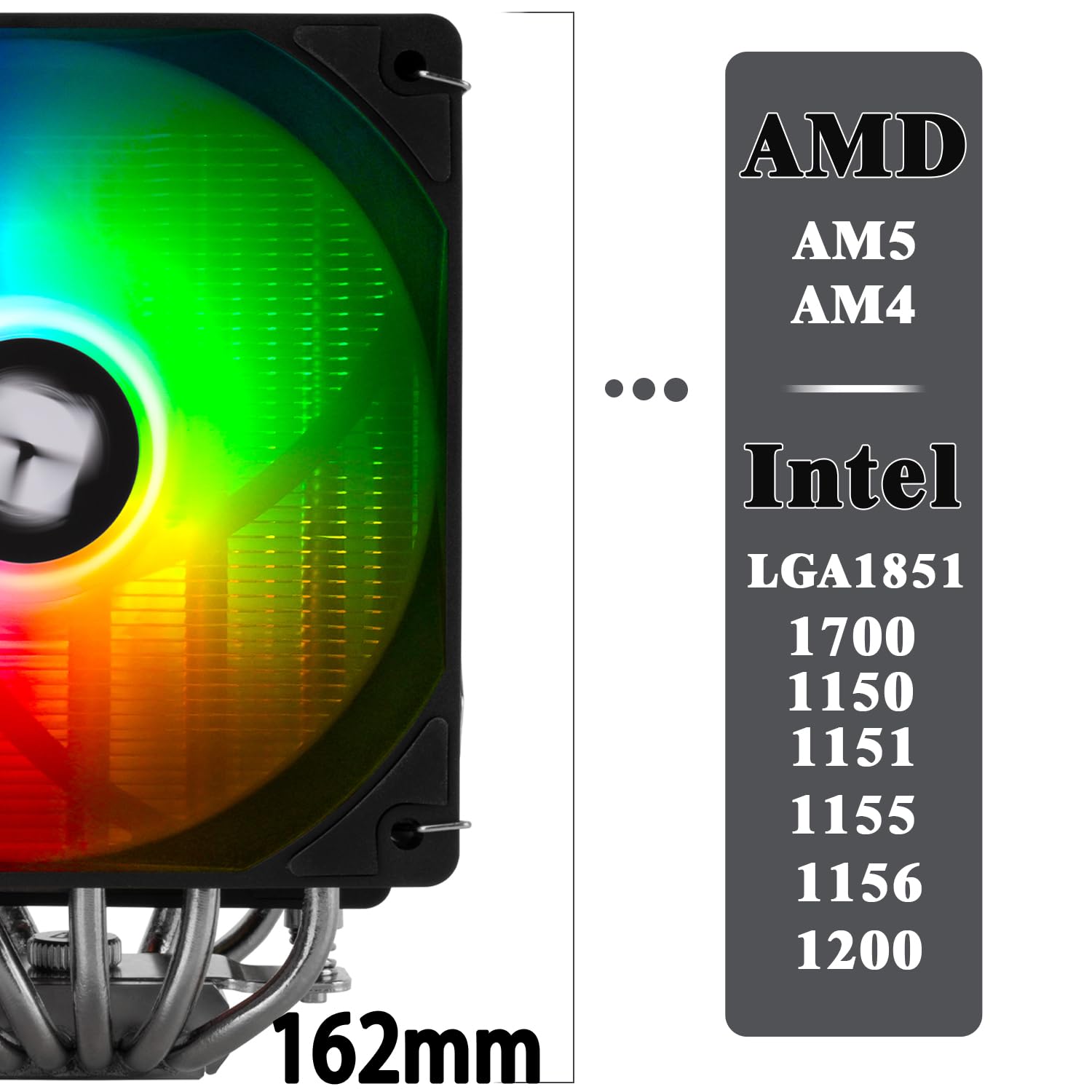TR-Thermalright Peerless Assassin 120 Digital ARGB Negro Enfriador de CPU de Doble Torre con 6 Heatpipes, Placa de Visualización Digital Cubierta Superior, para AM5/AM4/lga1851/1700