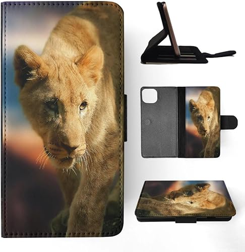Majestic African Lion Pride #18 FLIP Wallet Phone CASE Cover for Apple iPhone 15 Plus