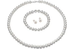 AAA+ Quality Pearl Necklace Set - An Enchanting Trio for Timeless Elegance