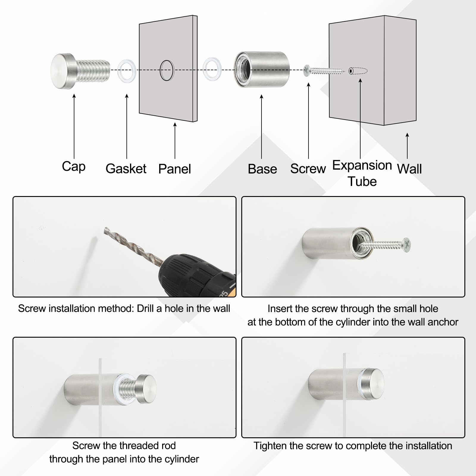 PATIKIL 1/2x2" Standoff Screws - Image 4