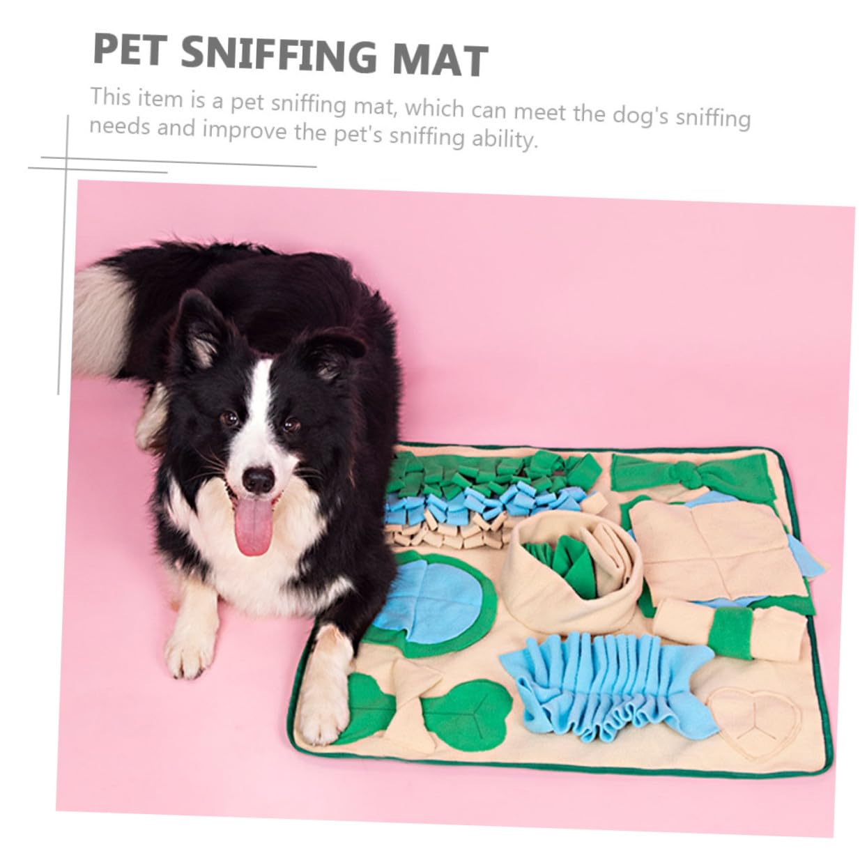BESTonZON Hundeschnüffelmatte rutschfest aus [materialname] Große Futtermatte für Haustiertraining und Langsames Fressen Trainingsmatte für Hunde und Welpen