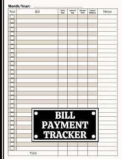 Bill Payment Tracker: Daily Cash Flow Book, Simple Finance Budget Planner, 8.5X11 Inches, 120 Pages