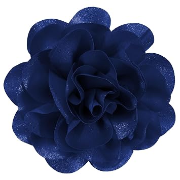 6.3 Inches Large Flower Rose Brooch Pins for Women Fashion | Charming Floral Lapel Pin for Women Fashion | Elegant Brooches for Woman Accessories & Stylish Lapel Pins for Clothes Sapphire Blue