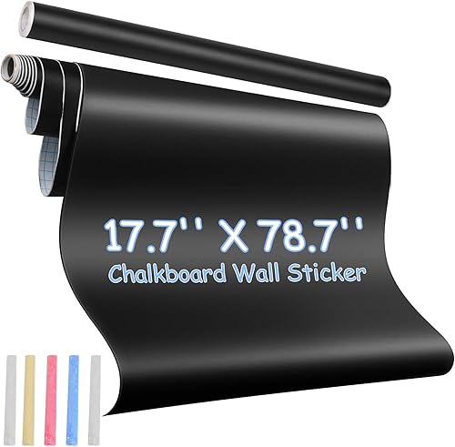 Miniatura 2 de Pegatina de pared de pizarra de tiza para pared, papel tapiz de pizarra grande, rollo de papel de contacto KDG autoadhesivo DIY reutilizable