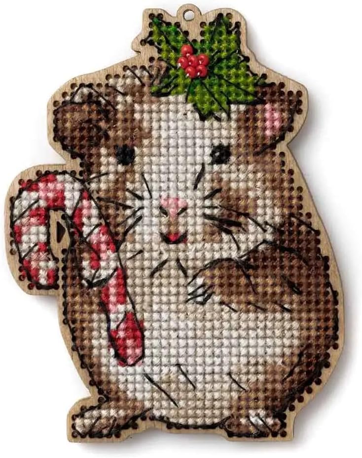 Wizardi Cross-Stitch Kits on Wood FLW-056 Wonderland Crafts