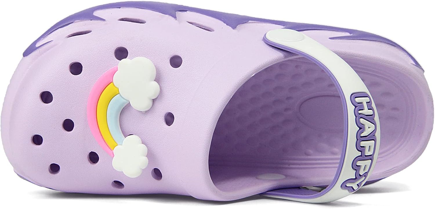 Weweya Kids Garden Clogs Winter Summer Cute Sandals Slippers with Cartoon Charms for Boys Girls Toddler Outdoor Indoor : Clothing, Shoes & Jewelry