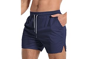 Men's Navy Blue Athletic Shorts
