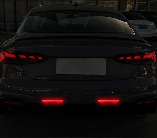 Miniatura 7 de ramuel Adhesivo reflectante para la puerta del automóvil, para guardabarros, parachoques y espejo retrovisor, calcomanías reflectantes de