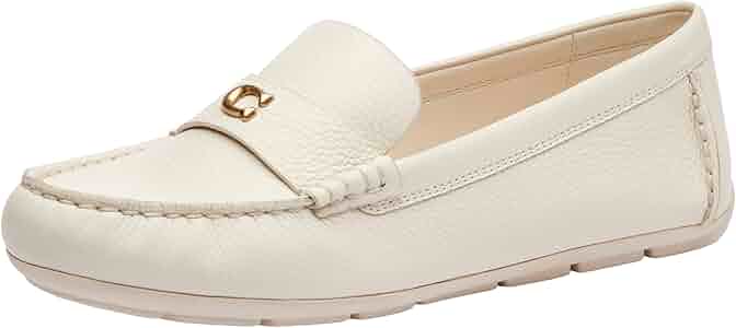 Amazon.com | Coach Women's Sculpted C Leather Driver Loafer