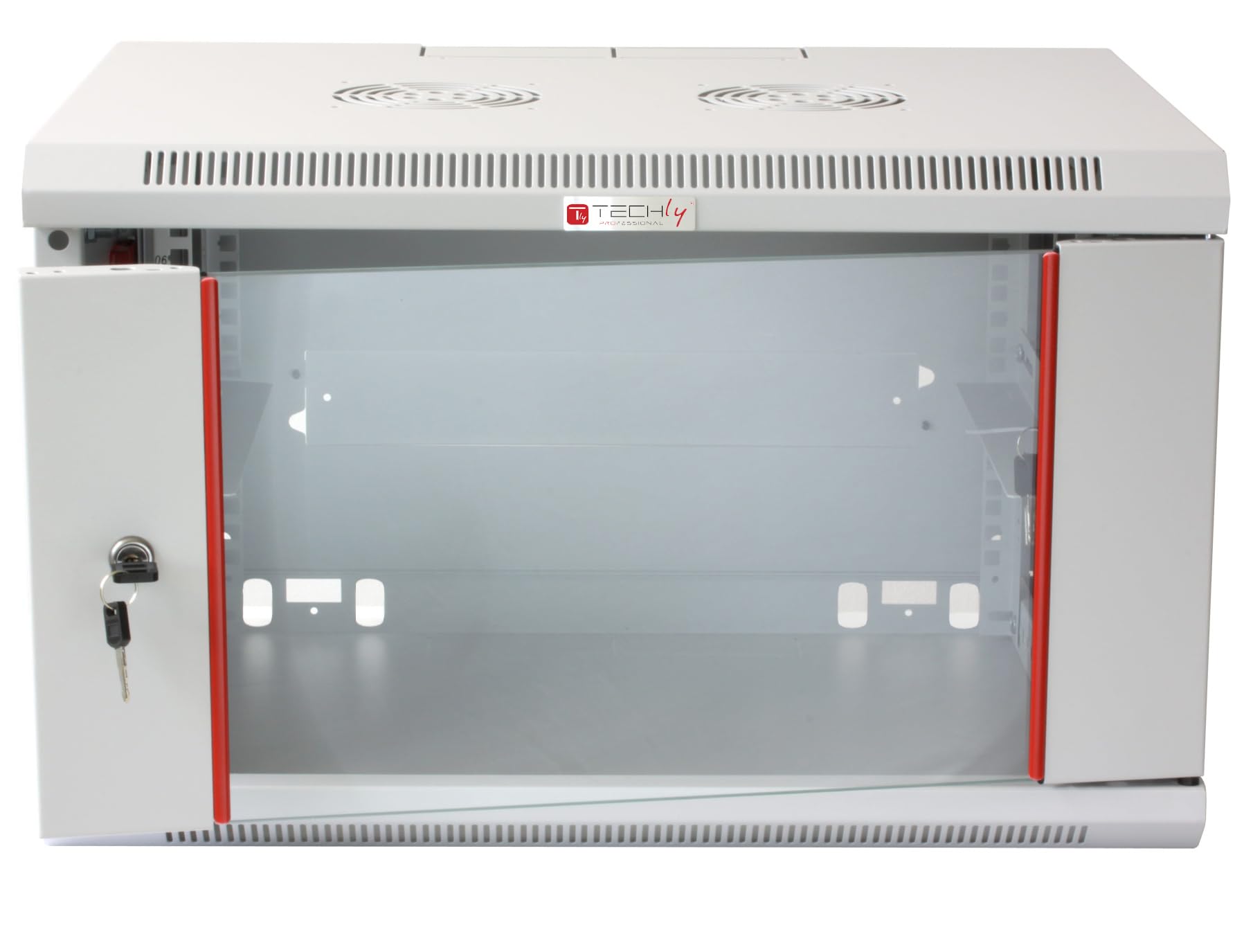Techly Professional 620669 Armadio Rack 19" a Muro 12 unità Sezione Unica Prof. 600mm Grigio Grigio