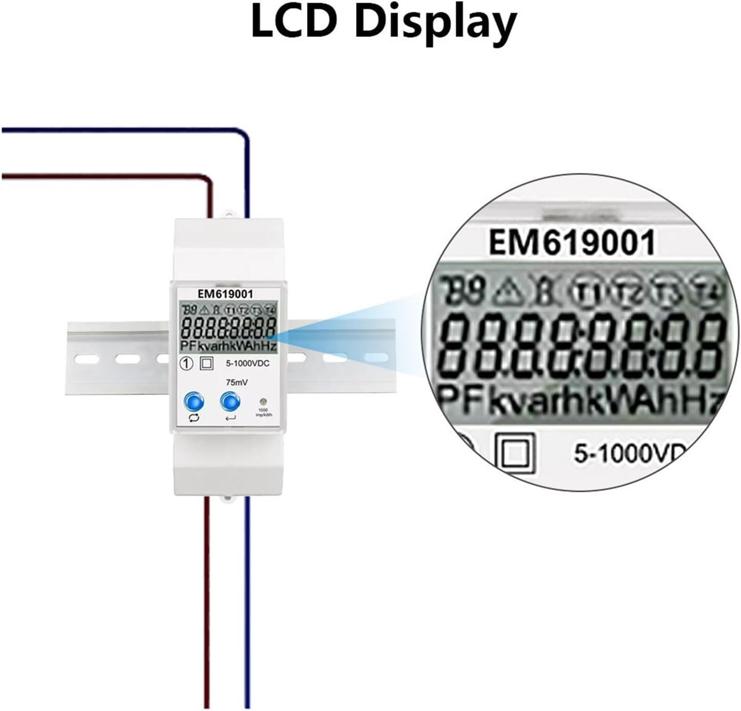 EM619001 1000V DC Energy Meter