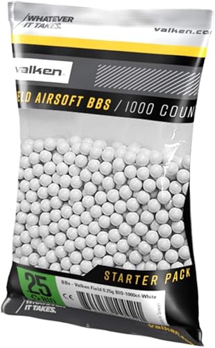 Valken Accelerate Airsoft BBS - Blanco - 1,000 unidades