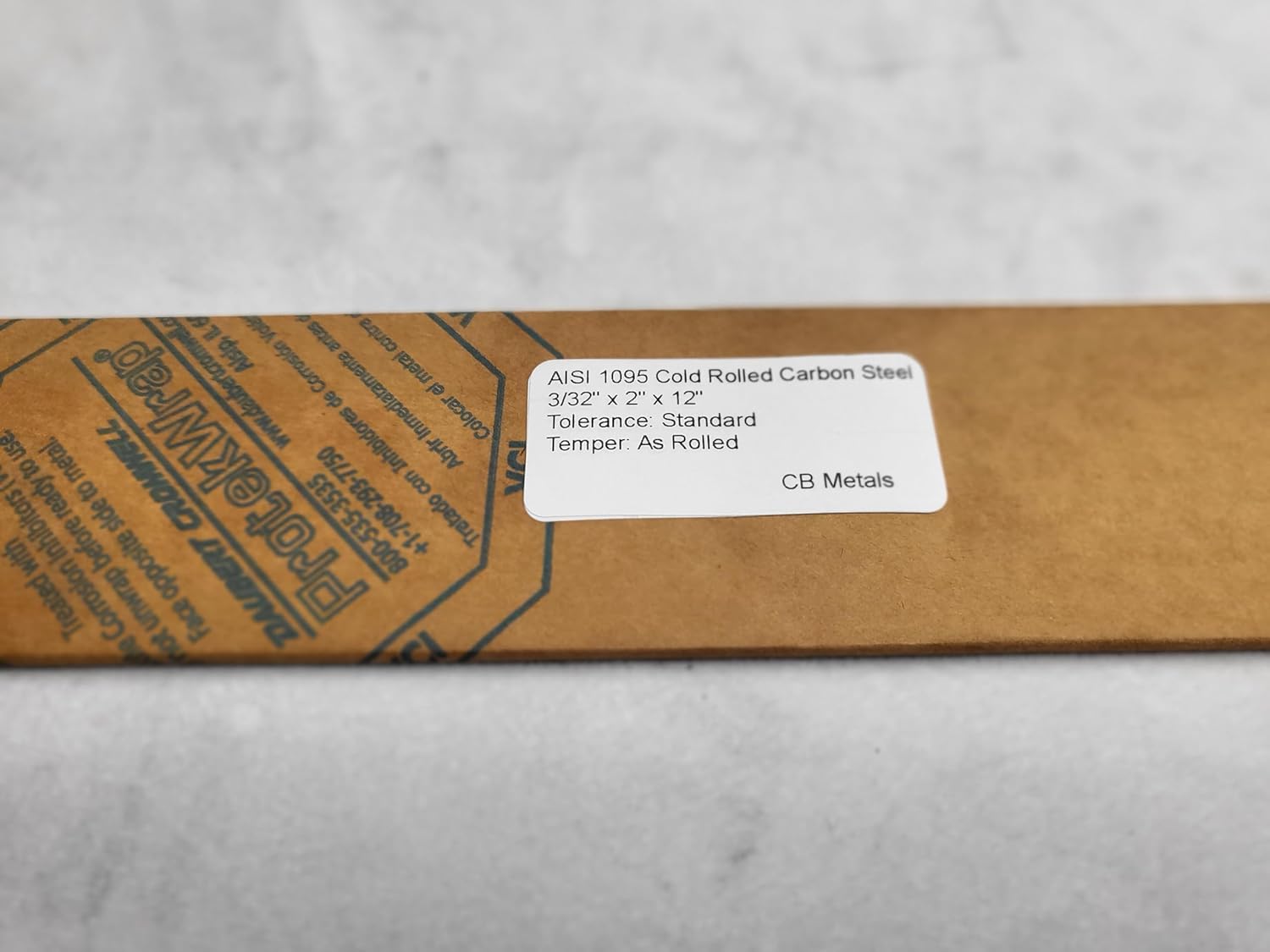 1095 Cold Rolled Carbon Steel 3/32