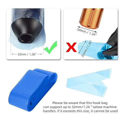 Miniatura 4 de Máquina de tatuaje desechable Clip Cable Set 100 unids Plástico Clip Cable Mangas Tattoo Cord Covers Suministros de tatuaje