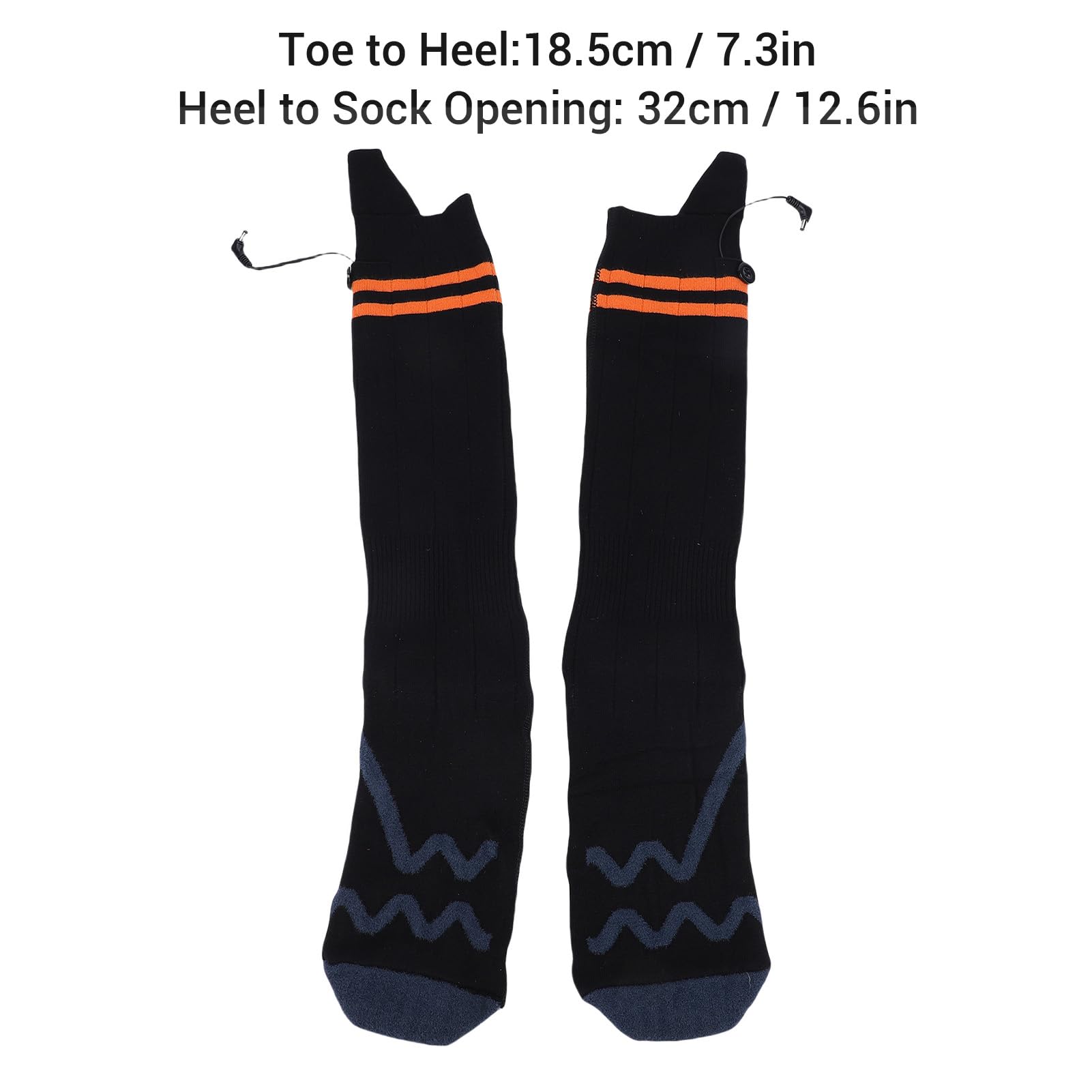 Calcetines calentados Calcetines térmicos de Invierno de Calentamiento rápido Recargables para Hombres y Mujeres