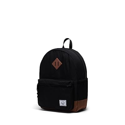 Herschel Supply Co. Kids Heritagetm Backpack Backpack Bags Black/Saddle Brown, Textile