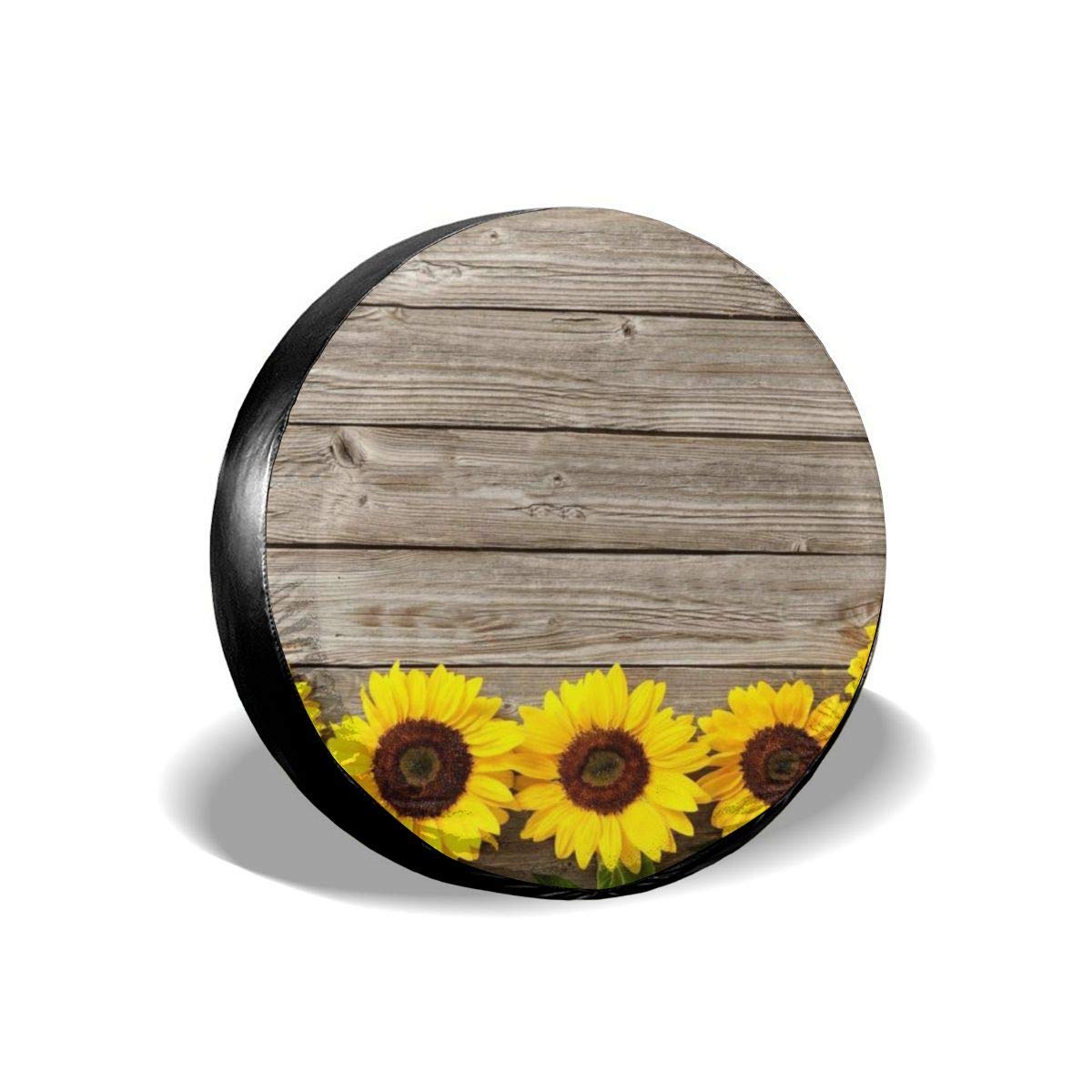 Amazon.com: Wood Background Sunflower Tire Cover, 14 Inch Liberty Spare