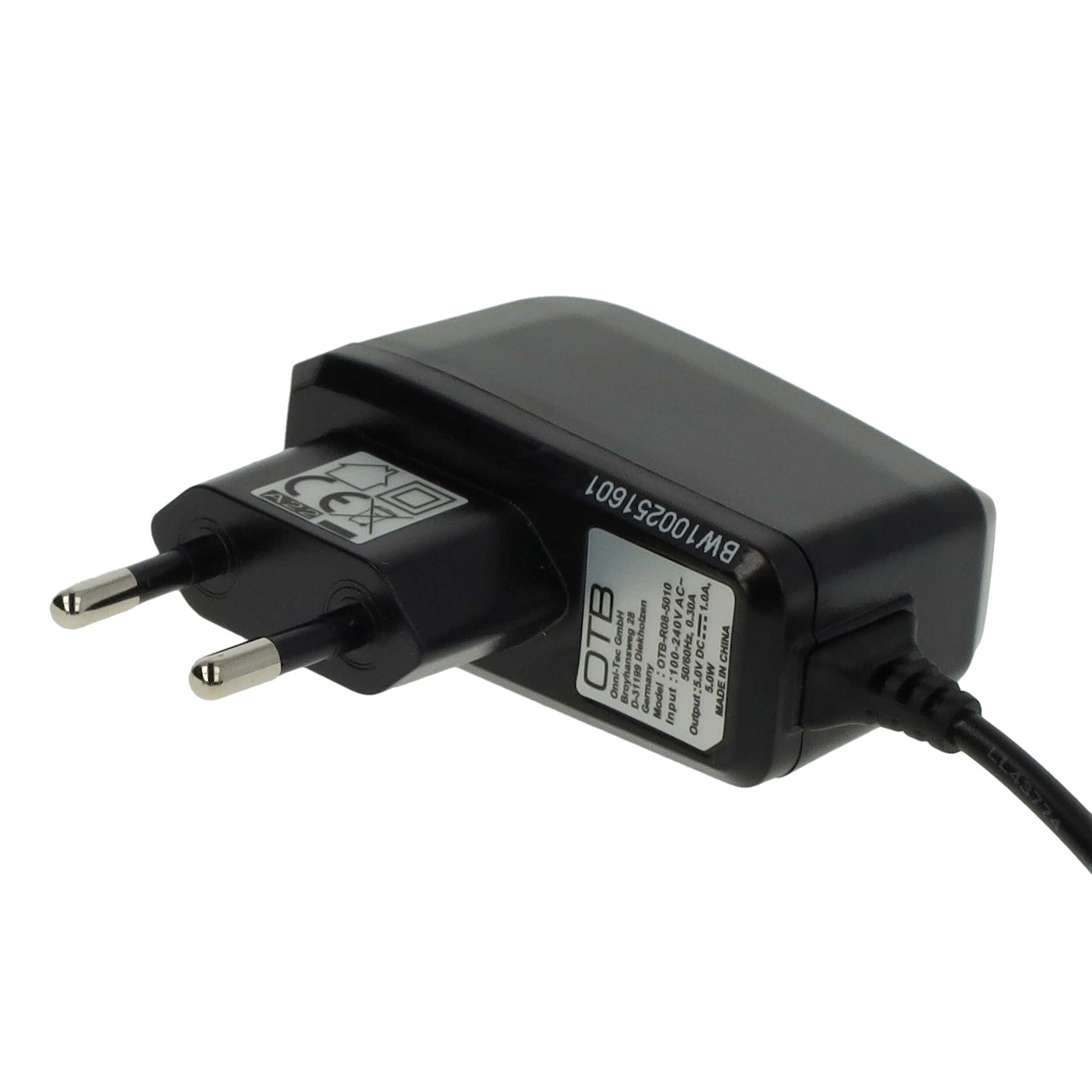 vhbw Fuente de alimentación, Cable de Carga Compatible con Sony PlayStation Portable PSP Steet, Small & Lite, Brite reemplaza Sony PSP-100 (220V)