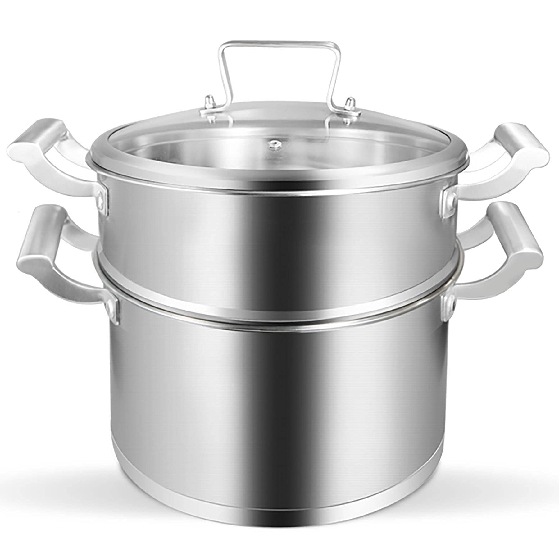 Grand faitout vapeur 30 cm inox résoud le manque de place sur induction