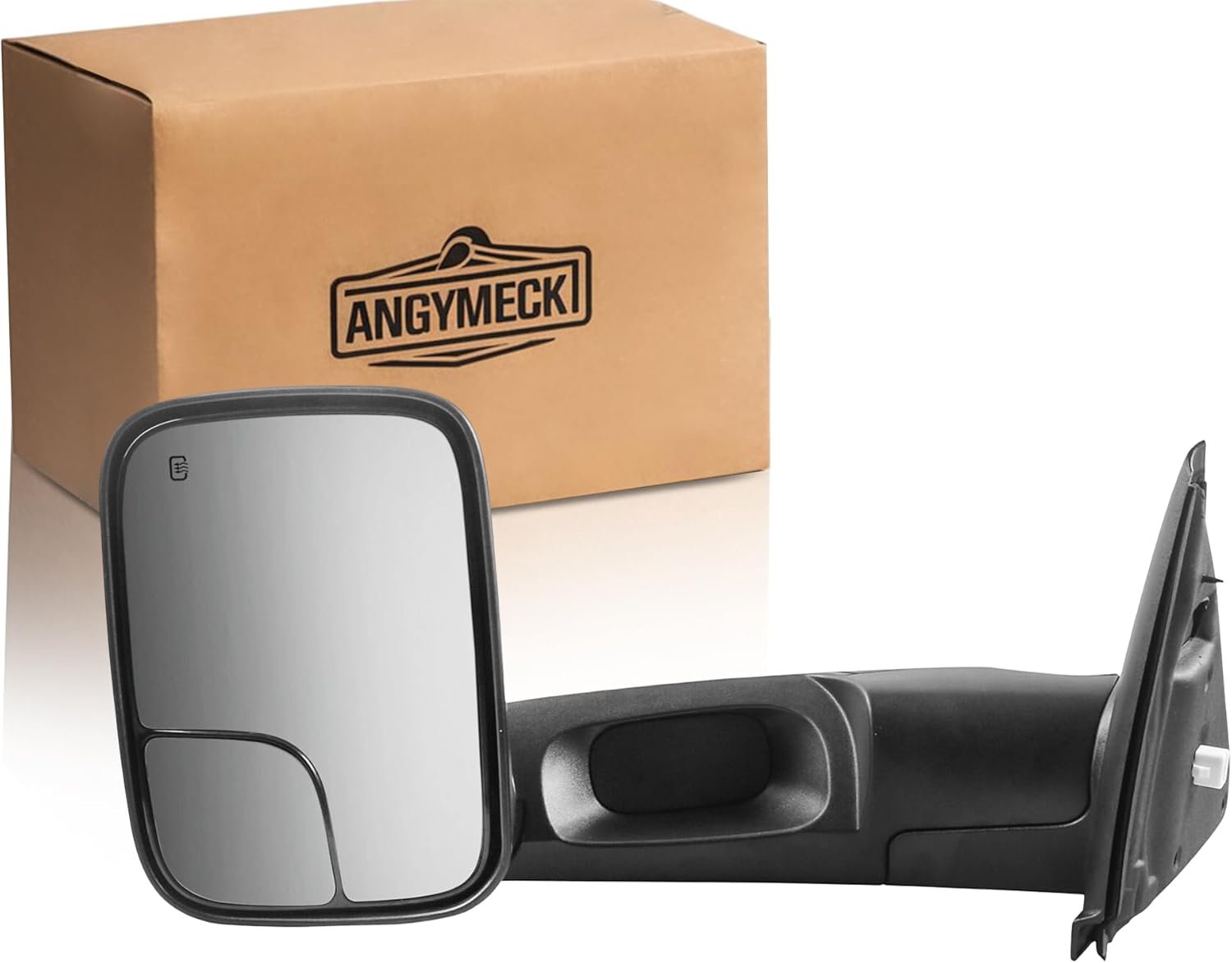 Left Power Heated Side View Mirror for 2003-2009 Dodge Ram 2500, 3500, 1500 Towing Mirror CH1320228