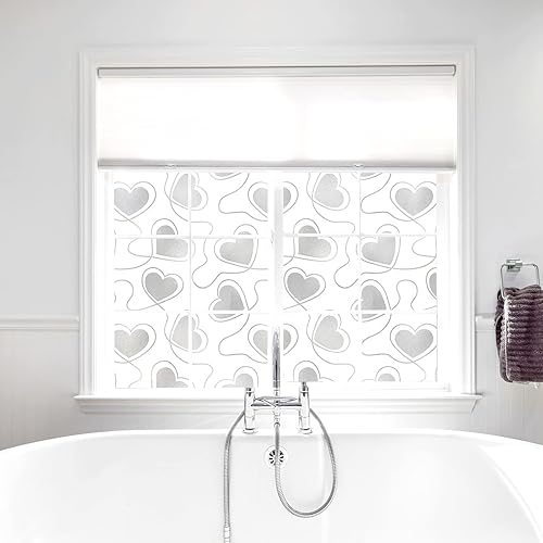 Miniatura 2 de DKTIE Película de privacidad para ventana, 14 patrones, película de vidrio esmerilado para ventana, película de teñido de ventana, adherencia