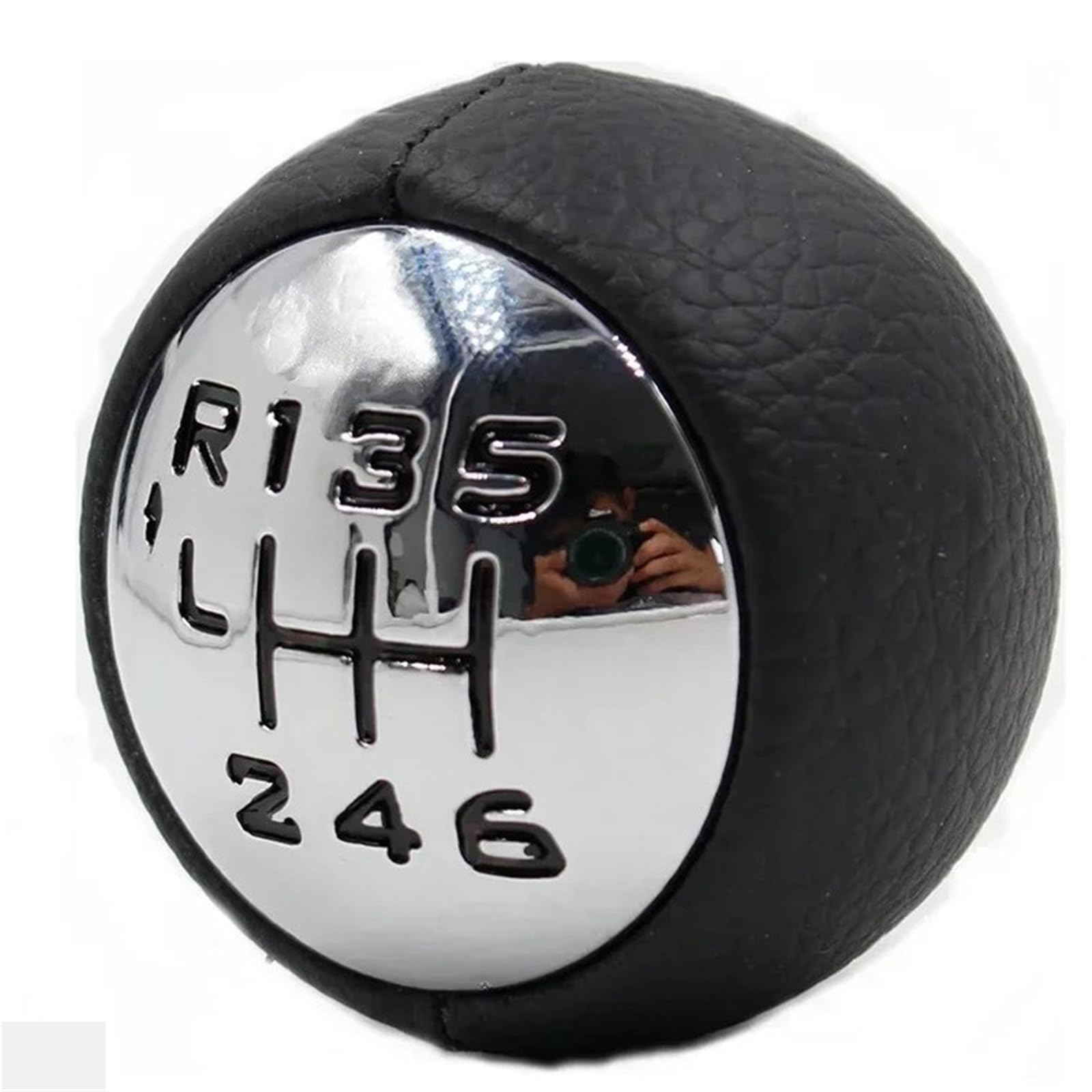 Xzcvtyw 6 Speed Stick Shift Knob For Car Button Cover For Cars For Peugeot 307 308 3008 407 5008 807 For C3 C4 C8(6 Speed)
