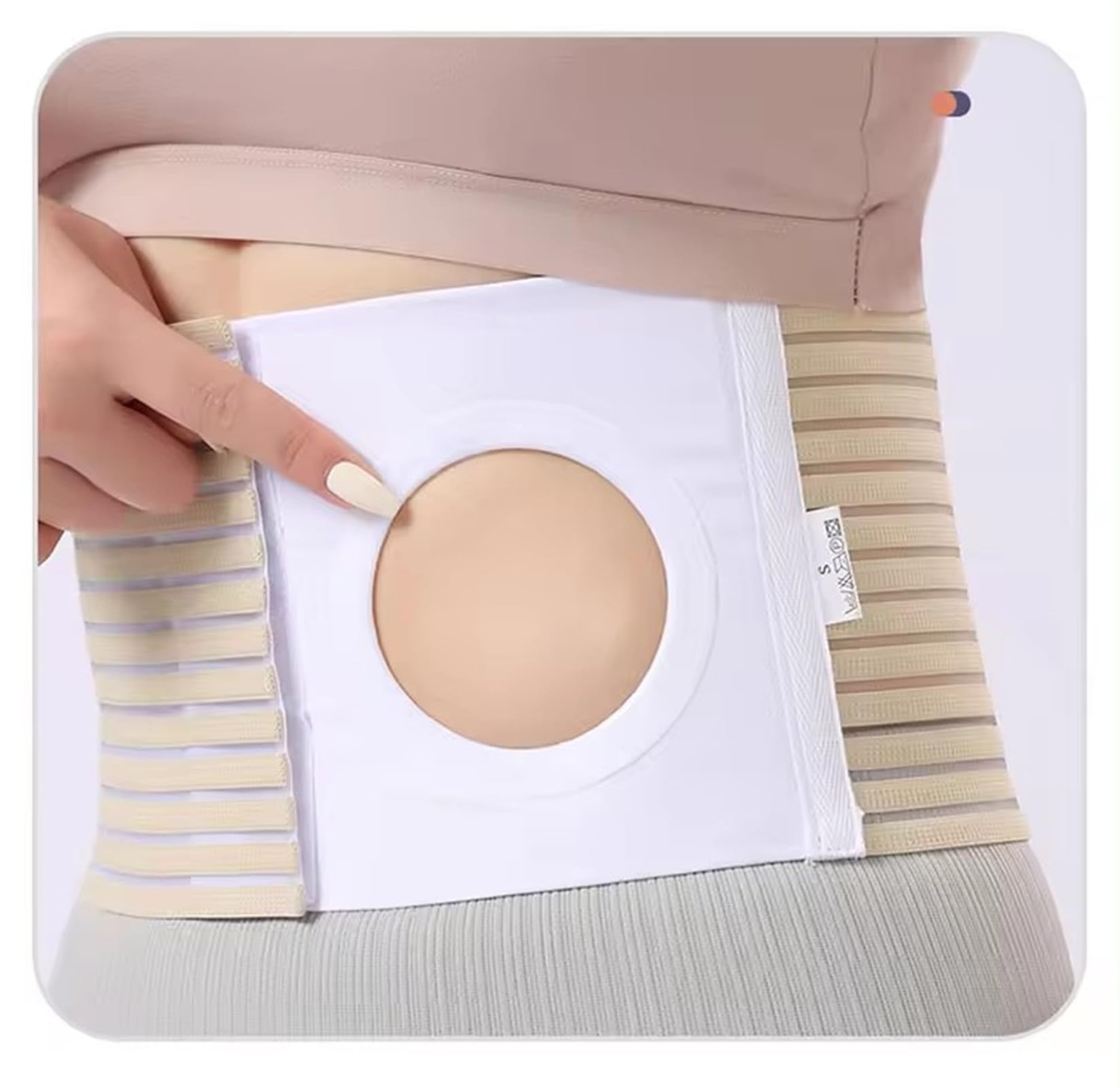 Cinturón de ostomía transpirable para hombres o mujeres, cinturón de soporte para hernia, faja abdominal para pacientes con colostomía para evitar la apertura del estoma de hernia parastomal (S)