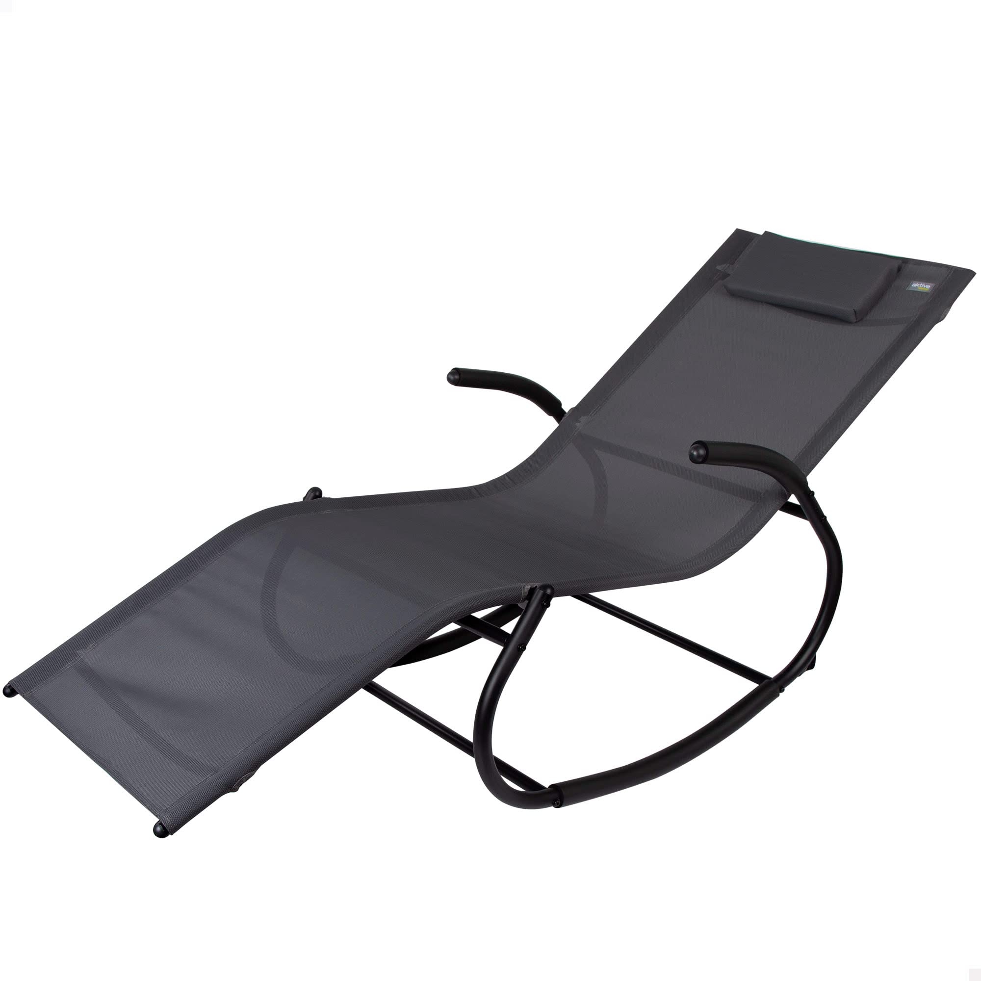 Chaise Longue de Jardin AKTIVE avec Coussin et Protection UV